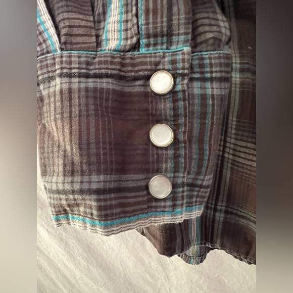 Casual button down shirt with graphics and pearl snap buttons XL Y2K Grunge - Picture 4 of 5